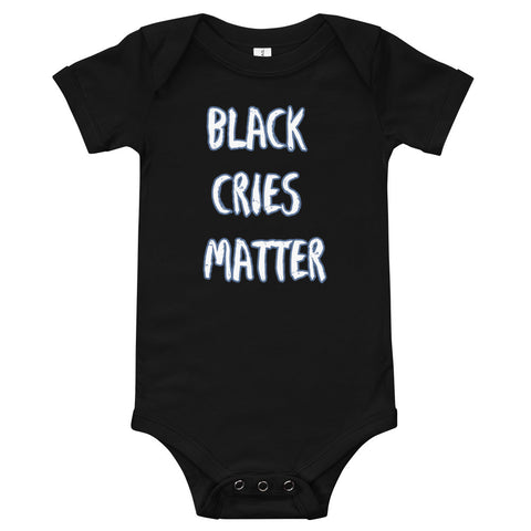 Black Cries Matter Baby short sleeve one piece