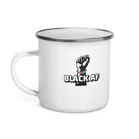 Black AF Enamel Mug