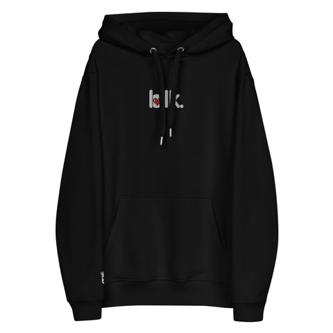 Blk 8 Bit Love Premium eco hoodie